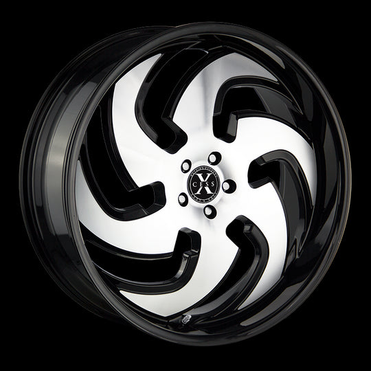 X03263924GBM - Xcess X03 X03 22X9 6x139.7 24mm Gloss Black Machined - Xcess Wheels Canada
