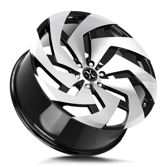 X04251435GBM - Xcess X04 X04 22X9 5x114.3 35mm Gloss Black Machined - Xcess Wheels Canada