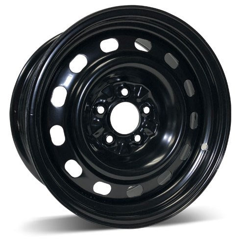 X40827 - RSSW Steel Wheel 16X7 5X114.3 ET 12mm Bore 70.5mm Black - RSSW Wheels Canada