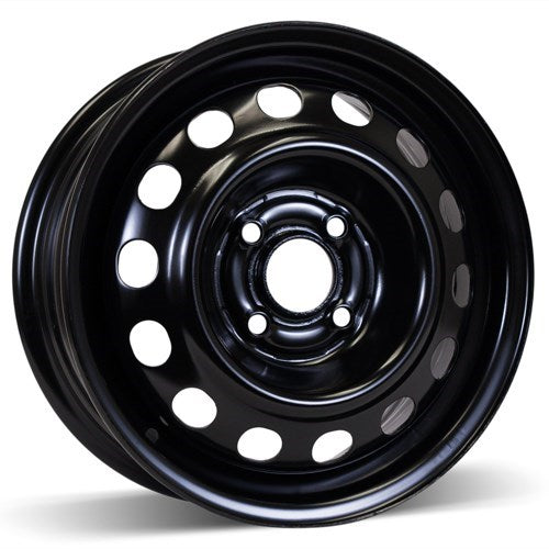 X40862 - RSSW Steel Wheel 14X5.5 4X100 ET 45mm Bore 56.1mm Black - RSSW Wheels Canada