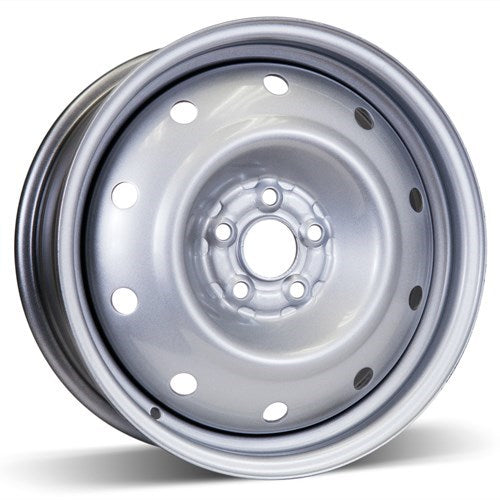 X40867 - RSSW Steel Wheel 16X6.5 5X100 ET 55mm Bore 56.1mm Silver - RSSW Wheels Canada