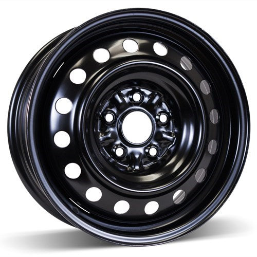 X40872 - RSSW Steel Wheel 16X6.5 5X114.3 ET 50mm Bore 60.1mm Black - RSSW Wheels Canada