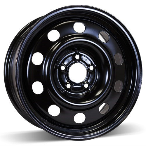 X40911 - RSSW Steel Wheel 17X7.5 5X114.3 ET 52mm Bore 70.5mm Black - RSSW Wheels Canada
