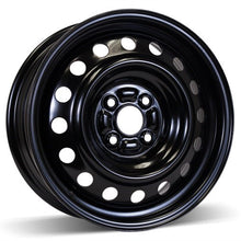 Charger l'image dans la galerie, X41543 - RSSW Steel Wheel 15X6 4X100 ET 45mm Bore 54.1mm Black - RSSW Wheels Canada