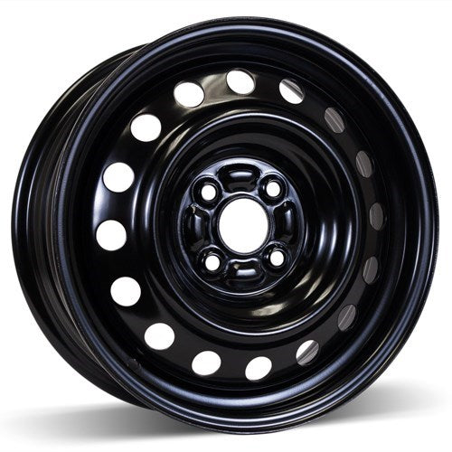 X41543 - RSSW Steel Wheel 15X6 4X100 ET 45mm Bore 54.1mm Black - RSSW Wheels Canada