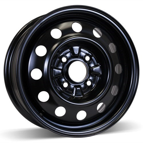 X41545 - RSSW Steel Wheel 15X6 4X114.3 ET 45mm Bore 67.1mm Black - RSSW Wheels Canada