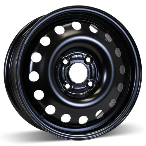 X41546 - RSSW Steel Wheel 15X6 4X108 ET 47.5mm Bore 63.4mm Black - RSSW Wheels Canada