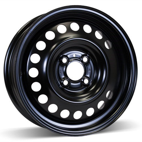 X41547 - RSSW Steel Wheel 15X6 4X100 ET 45mm Bore 60.1mm Black - RSSW Wheels Canada