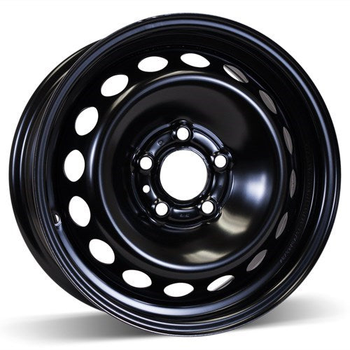 X41555 - RSSW Steel Wheel 15X6.5 5X108 ET 43mm Bore 65.1mm Black - RSSW Wheels Canada