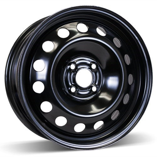 X41647 - RSSW Steel Wheel 16X6.5 4X100 ET 42mm Bore 60.1mm Black - RSSW Wheels Canada
