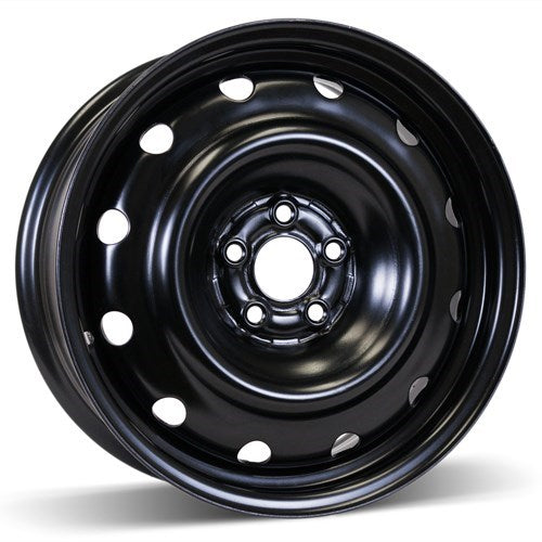 X41657 - RSSW Steel Wheel 16X6.5 5X100 ET 40mm Bore 57.1mm Black - RSSW Wheels Canada