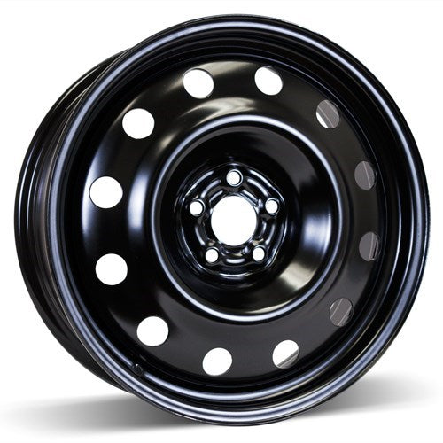 X41757 - RSSW Steel Wheel 17X6.5 5X100 ET 44mm Bore 57.1mm Black - RSSW Wheels Canada