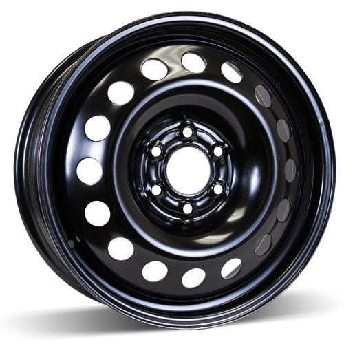 X41761 - RSSW Steel Wheel 17X6.5 6X114.3 ET 51mm Bore 70.3mm Black - RSSW Wheels Canada