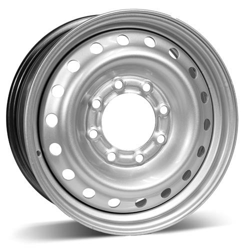 X41782 - RSSW Steel Wheel 17X7 8X165.1 ET 45mm Bore 121mm Silver - RSSW Wheels Canada