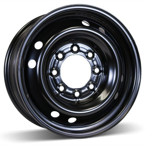 X41789 - RSSW Steel Wheel 17X7.5 8X165.1 ET 40mm Bore 121mm Black - RSSW Wheels Canada