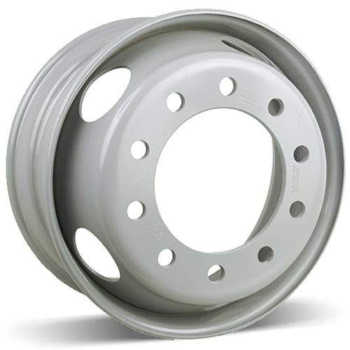 X41916 - RSSW Steel Wheel 19.5X7.5 10X285 ET 162MM Bore 220MM White Steel Rim - RSSW Wheels Canada