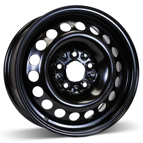 X42553 - RSSW Steel Wheel 15X6 5X110 ET 41mm Bore 65.1mm Black - RSSW Wheels Canada