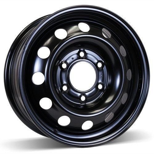 X42661 - RSSW Steel Wheel 16X6.5 6X139.7 ET 46mm Bore 92.3mm Black - RSSW Wheels Canada