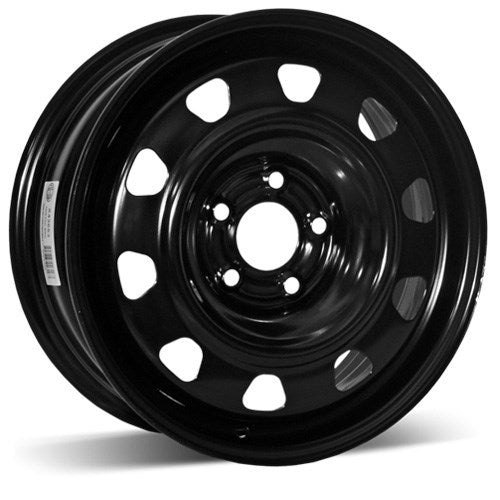 X43653 - RSSW Steel Wheel 16X6.5 5X110 ET 46mm Bore 65.1mm Black - RSSW Wheels Canada