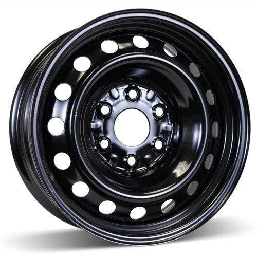 X43768 - RSSW Steel Wheel 17X7 6X139.7 ET 14mm Bore 78.1mm Black - RSSW Wheels Canada
