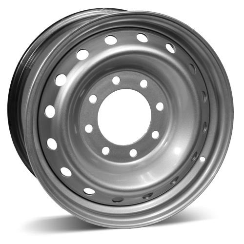 X43783 - RSSW Steel Wheel 17X7.5 8X170 ET 40mm Bore 124.9mm Silver - RSSW Wheels Canada