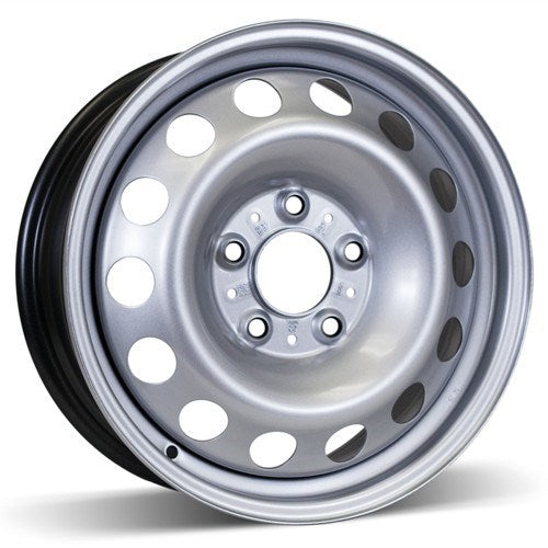 X44654 - RSSW Steel Wheel 16X6.5 5X120 ET 46mm Bore 72.6mm Silver - RSSW Wheels Canada