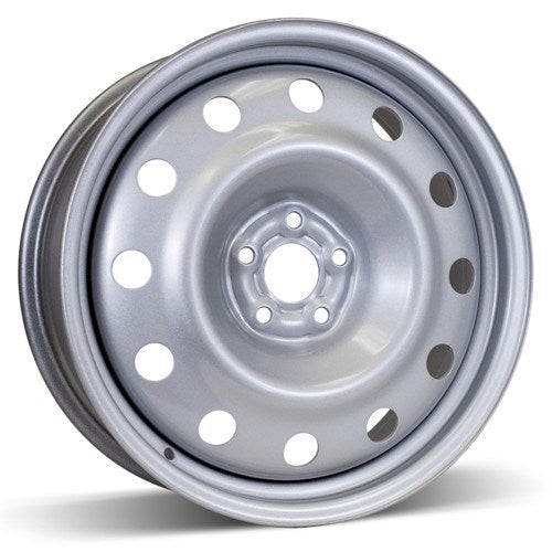 X44757 - RSSW Steel Wheel 17X6.5 5X100 ET 44mm Bore 56.1mm Silver - RSSW Wheels Canada