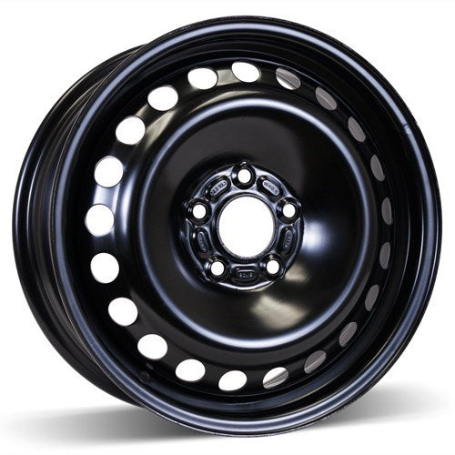 X45658 - RSSW Steel Wheel 16X6.5 5X108 ET 50mm Bore 63.4mm Black - RSSW Wheels Canada