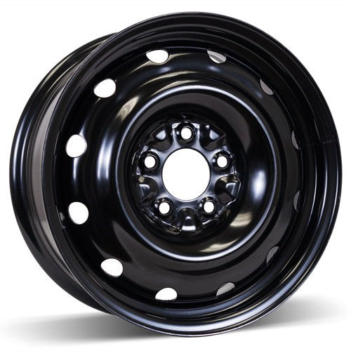 X46472 - RSSW Steel Wheel 16X6.5 5X114.3 ET 40mm Bore 71.5mm Black - RSSW Wheels Canada