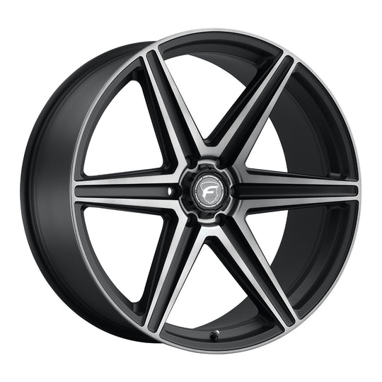 F01240089P25 - Forgestar X6 24X10 6X135 +25mm Satin Black Machined & Double Dark Tint - Forgestar Wheels Canada