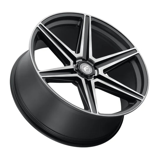 F01240084P25 - Forgestar X6 24X10 6X139.7 ET 25mm Satin Black Machined - Double Dark Tint - Forgestar Wheels Canada