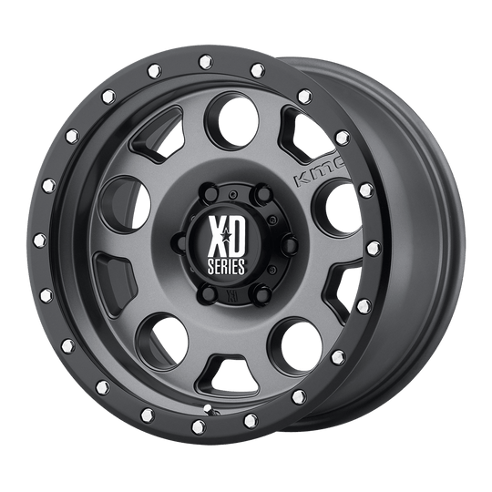 XD12629063400 - XD126 Enduro Pro 20X9 6X135  0mm Matte Gray W Black Reinforcing Ring - XD Wheels Canada
