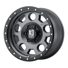 Load image into Gallery viewer, XD12689055412N - XD126 Enduro Pro 18X9 5X139.7 -12 mm Matte Gray W Black Reinforcing Ring - XD Wheels Canada
