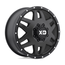 Charger l'image dans la galerie, XD130765807155N - XD130 Machete Dually 17X6.5 8X165.1 -155 mm Satin Black With Reinforcing Ring - XD Wheels Canada