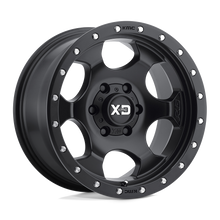 Load image into Gallery viewer, XD13178550725 - XD131 RG1 17X8.5 5X127  25mm Satin Black With Reinforcing Ring - XD Wheels Canada