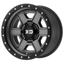 Charger l'image dans la galerie, XD13379080412N - XD133 Fusion Off-Road 17X9 8X165.1 -12 mm Satin Gray With Satin Black Lip - XD Wheels Canada