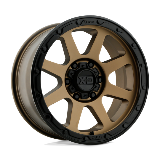 XD13488587600 - XD134 Addict 18X8.5 8X170  0mm Matte Bronze Matte Black Lip - XD Wheels Canada