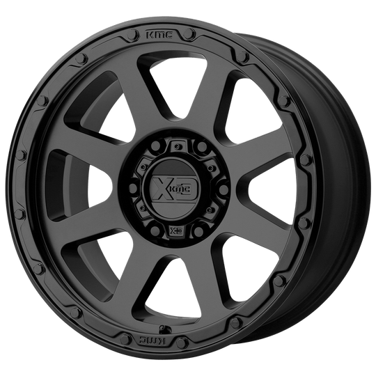XD13478587700 - XD134 Addict 17X8.5 8X170  0mm Matte Black - XD Wheels Canada