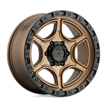 Charger l'image dans la galerie, XD13988577600 - XD139 Portal 18X8.5 6X120  0mm Satin Bronze Satin Black Lip - XD Wheels Canada
