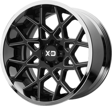 Charger l'image dans la galerie, XD203-20105018NBC - XD203 Chopstix 20X10 5X127 -18 mm Gloss Black Milled Center Chrome Lip - XD Wheels Canada