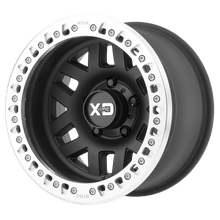 Load image into Gallery viewer, XD2297900M738N - XD229 Machete Crawl Beadlock 17X9 BLANK -38 mm Satin Black Machined Bead Ring - XD Wheels Canada