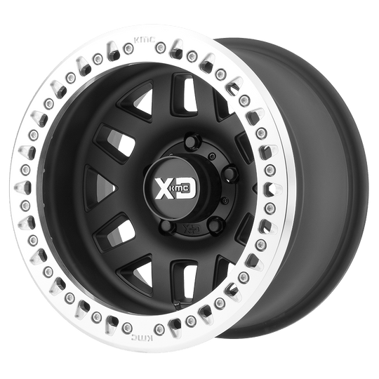 XD2297900M738N - XD229 Machete Crawl Beadlock 17X9 BLANK -38 mm Satin Black Machined Bead Ring - XD Wheels Canada