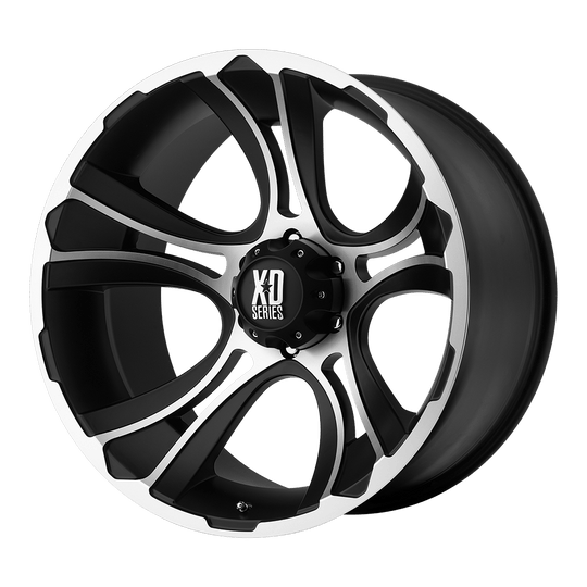 XD80129058500 - XD801 Crank 20X9 5X150  0mm Matte Black Machined - XD Wheels Canada