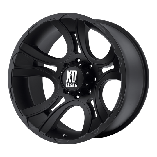 XD80189068700 - XD801 Crank 18X9 6X139.7  0mm Matte Black - XD Wheels Canada