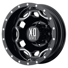 Charger l'image dans la galerie, XD81476089394N - XD814 Crux 17X6 8X210 -134 mm Gloss Black With Milled Accents - XD Wheels Canada