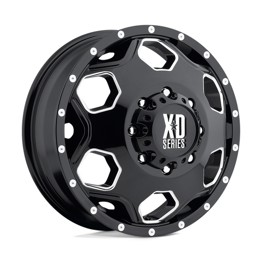 XD81522887397 - XD815 Batallion 22X8.25 8X170  127mm Gloss Black With Milled Accents - XD Wheels Canada