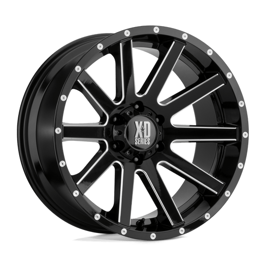 XD81829068930 - XD818 Heist 20X9 6X139.7  30mm Satin Black Milled - XD Wheels Canada