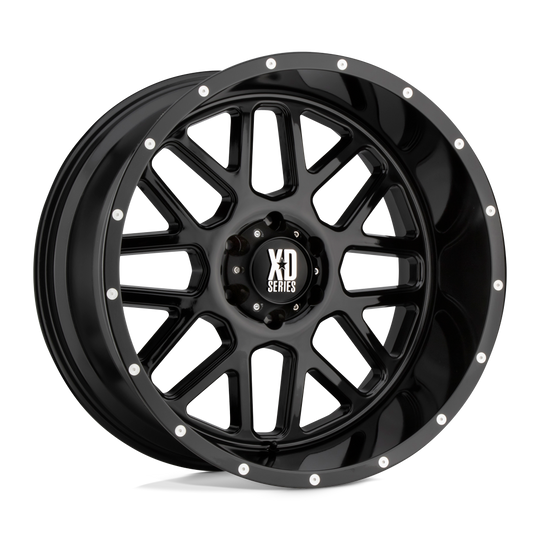 XD82089077318US - XD820 Grenade 18X9 6X120  18mm Gloss Black - XD Wheels Canada