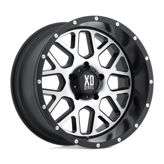 XD82029087500 - XD820 Grenade 20X9 8X170  0mm Satin Black Machined Face - XD Wheels Canada