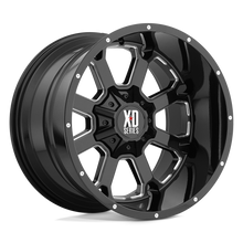 Load image into Gallery viewer, XD82520400376N - XD825 Buck 20X14 BLANK -76 mm Gloss Black Milled - XD Wheels Canada